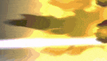 a pixelated image of a person 's face with a light coming out of it