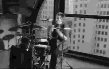 Drummer Rock And Roll GIF - Drummer Rock And Roll Rocker GIFs
