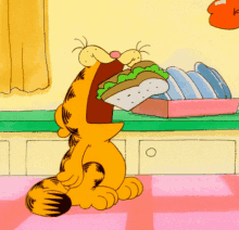 Eating Garfield GIF