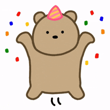 bear brown cute lovely birthday