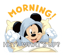 Mickeymouse Goodmorning GIF