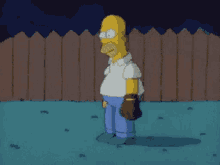 Homer Simpson Baseball GIF - Homer Simpson Baseball Ouch GIFs