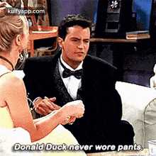 donald duck never wore pants. matthew perry interior design indoors person