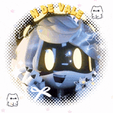 a picture of a cartoon character with the name n. de vale written on it