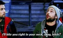 Ill Bite You Right In Your Neck Okay Bitch Threat GIF - Ill Bite You Right In Your Neck Okay Bitch Bitch Bite GIFs