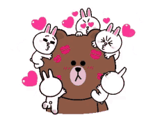 Brown Cony GIF - Brown Cony Line GIFs