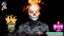 Mel Pepe Ghost Rider Besties M Croft07 GIF - Mel Pepe Ghost Rider Besties Ghost Rider Pepe GIFs