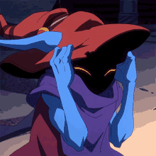 Holding On To My Hat Orko GIF - Holding On To My Hat Orko Masters Of The Universe Revelation GIFs