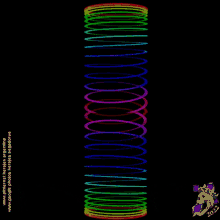 a picture of a rainbow colored slinky with the year 2022 on the bottom