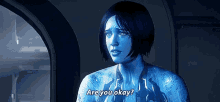 a woman in a video game says are you okay
