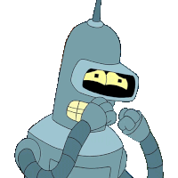 Crying Bender Sticker - Crying Bender John Dimaggio Stickers