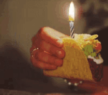 Taco Happy Birthday GIF - Taco Happy Birthday Candle GIFs
