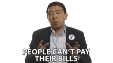 people cant pay their bills andrew yang big think no money poor