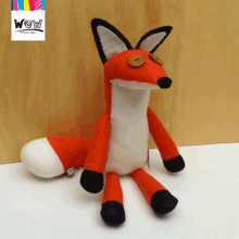 fox stuff toy plush toy happy kid