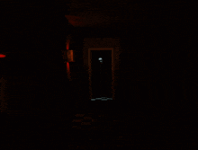 a pixelated image of a man 's face with a red background