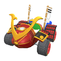 Warrior Wagon Kart Sticker - Warrior Wagon Kart Mario Kart Stickers