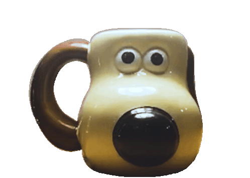 Gromit Wallace Sticker - Gromit Wallace Mug Stickers