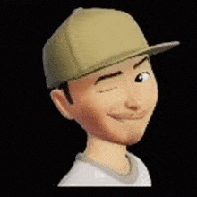 a man wearing a baseball cap with the name laive22 on the bottom right