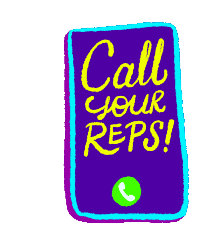 Phone Cell Phone Sticker - Phone Cell Phone Call Your Reps Stickers