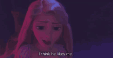 I Think He Likes Me. GIF - Rapunzel Tangled Ithinkhelikesme GIFs