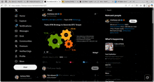a screenshot of a twitter page showing a post titled triple atm strategy