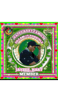 a picture of a man with the words happy hart family dream it possible jayzee hart member