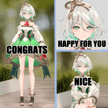 a collage of images with the words congrats happy for you nice