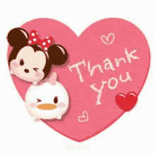 thank you thanks heart mickey mouse