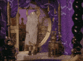 a woman in a white dress is standing in front of a mirror