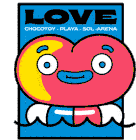 Love Wave Sticker - Love Wave Color Stickers