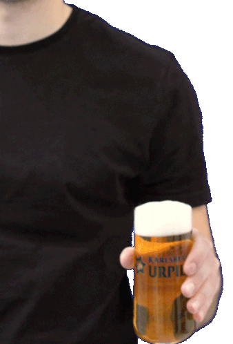 Karlsberg Beer Sticker - Karlsberg Beer Pint Stickers