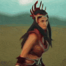 a painting of a woman wearing a crown