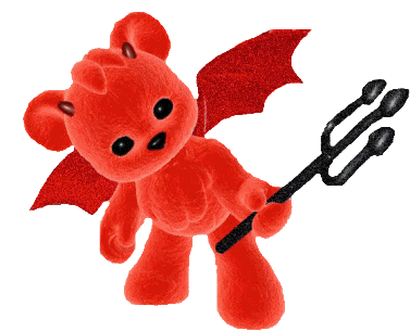 Devil Bear Sticker - Devil Bear Satan - Discover & Share GIFs