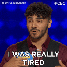 I Was Really Tired Salman GIF - I Was Really Tired Salman Family Feud Canada GIFs