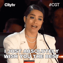 I Just Absolutely Wish You The Best Lilly Singh GIF - I Just Absolutely Wish You The Best Lilly Singh Canadas Got Talent GIFs