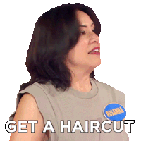 Get A Hair Cut Rosanna Sticker - Get A Hair Cut Rosanna Family Feud Canada Stickers