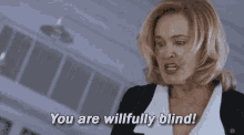 jessica lange you are willfully blind ahs blind on purpose ignorant