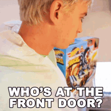 Whos At The Front Door Stephen Sharer GIF - Whos At The Front Door Stephen Sharer Whos There GIFs