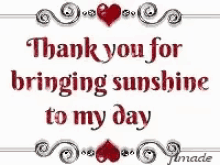 Thank You Bringing Sunshine To My Life GIF - Thank You Bringing Sunshine To My Life GIFs