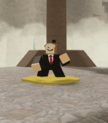 a cartoon character with a slice of bread on his head