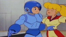 Mega Man Robo Girl GIF - Mega Man Robo Girl Roll GIFs