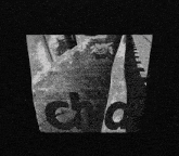 a black and white photo with the word end on the bottom