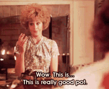 Jane And The Pot Wow GIF - Jane And The Pot Wow This Is Really Good Pot GIFs
