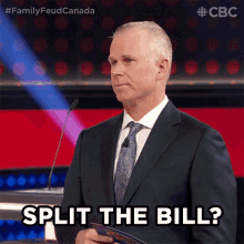 Split The Bill Gerry Dee GIF - Split The Bill Gerry Dee Family Feud Canada GIFs