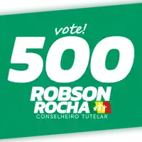 green sign that says vote 500 robson rocha