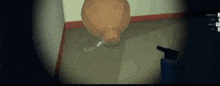 a cartoon drawing of a toilet in a bathroom with a soap dispenser next to it .