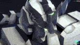 a computer screen shows a robot with a green light coming out of its eyes