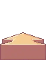 a pixel art of a pile of sand on a white background