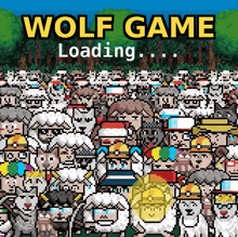 a loading screen for wolf game with a bunch of people