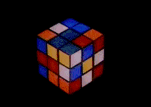 Rubik Cube 1980s GIF